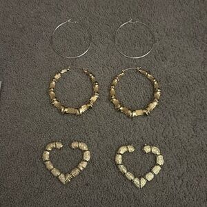 Dramatic Hoop Earrings Set